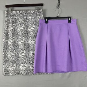 Lot of 2 Womens Size 4 Skirts Bundle Professional Office Church Career Secretary